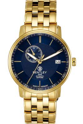Product SKU: 1832-15MKNICase Material: Gold tone stainless steelCase Size: 40.0mm X 46.0mmDial Size: 34.0 mmDial Color: Blue dialCrystal: Sapphire crystal glassCrown: 5.5mmMovement: NH37 / Automatic