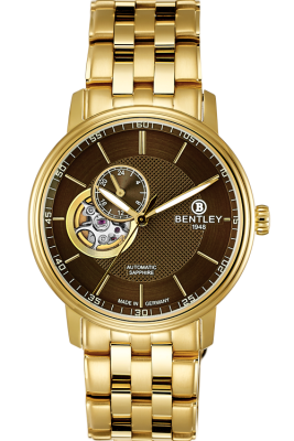 Product SKU: 1832-25MKDICase Material: Gold tone stainless steelCase Size: 40.0mm X 46.0mmDial Size: 34.0 mmDial Color: Brown dialCrystal: Sapphire crystal glassCrown: 5.5mmMovement: NH39 / Automatic
