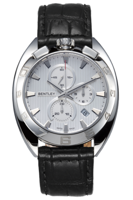 Product SKU: BL82-20001-1Case Material: Stainless steel caseCase Size: 43.0mm X 46.0mmDial Size: Ø 32.0mmDial Color: Silver dialBracelet:  Black genuine leather strapCrystal: Sapphire crystal glassCrown: Ø 7.5mmMovement: RONDA 5030.D