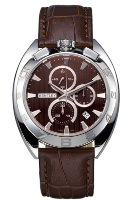 Product SKU: BL20033-1Case Material: Stainless steel caseCase Size: 43.0mm X 46.0mmDial Size: Ø 32.0mm	Dial Color: Brown dialBracelet:  Brown genuine leather strapCrystal: Sapphire crystal glassCrown: Ø 7.5mmMovement: RONDA 5030.D