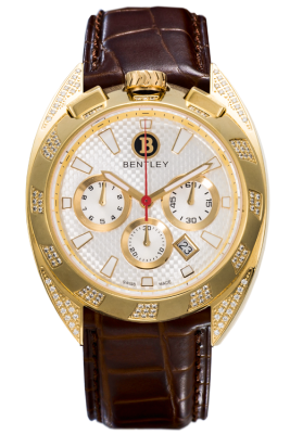 Product SKU: 82-402473Description: Gold tone stainless steel Case with 125 pcs diamondsCase Size: 43.0mm X 46.0mmDial Size: 32.0 mm X 32.0 mm Dial Color: SilverBracelet:  Brown genuine leather strapCrystal: Crystal with anti-reflective treatmentCrown: 7.5mmMovement: RONDA 3540