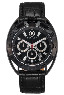Product SKU: BL82-70111-1Case Material: Titanium case with black tone platingCase Size: 46.0mm X 54.5mmDial Size: Ø 34.0mmDial Color: Black dialBracelet:  Black genuine leather strapCrystal: Sapphire crystal glassCrown: Ø 8.0mmMovement: Ronda 3540.D
