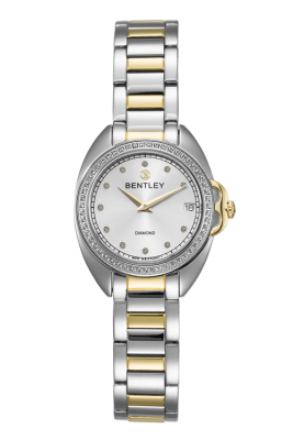 Product SKU: 1709-10LTWI-SCase Material: Gold two tone stainless steel,Case with 55pcs white sapphireCase Size: 30.0mmDial Size: Ø 23.5mmDial Color: Silver dial with 11pcs diamondCrystal: Sapphire crystal with anti-reflective treatmentCrown: Ø 4.5mmMovement: MIYOTA-GM1