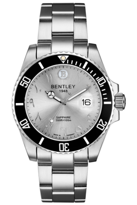 Product SKU: BL1839-20MWCBCase Material: All stainless steel, IP Black bezelCase Size: 40.5mm X 48.0mmDial Size: Ø 30.0mmDial Color: Silver dialCrystal: Sapphire crystal glassCrown: 7.0mmMovement: 2115