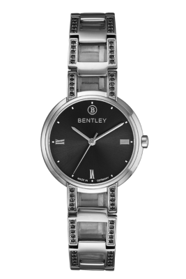 Product SKU: BL2209-10LWBI-SBCase Material: All stainless steelCase Size: 32.0mm X 45.5mmDial Size: Ø 27.0 mmDial Color: Black dialBracelet:  Band with 60pcs black CZCrystal: Sapphire crystal glassCrown: 4.0mmMovement: GL30