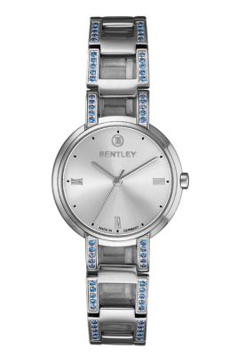 Product SKU: BL2209-10LWWI-SNCase Material: All stainless steelCase Size: 32.0mm X 45.5mmDial Size: Ø 27.0 mmDial Color: Silver dialBracelet:  Band with 60pcs blue CZCrystal: Sapphire crystal glassCrown: 4.0mmMovement: GL30