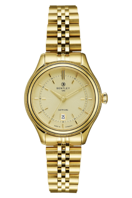 Product SKU: BL2216-10LKKICase Material: Gold tone stainless steelCase Size: 30.0mm X 35.5mmDial Size: Ø 23.0 mmDial Color: Gold dialCrystal: Sapphire crystal glassCrown: 4.5mmMovement: 2015-6H