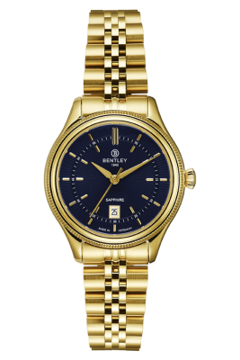 Product SKU: BL2216-10LKNICase Material: Gold tone stainless steelCase Size: 30.0mm X 35.5mmDial Size: Ø 23.0 mmDial Color: Blue dialCrystal: Sapphire crystal glassCrown: 4.5mmMovement: 2015-6H