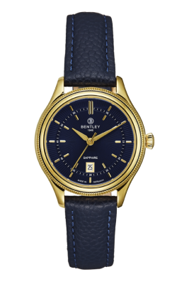 Product SKU: BL2216-10LKNNCase Material: Gold tone caseCase Size: 30.0mm X 35.5mmDial Size: Ø 23.0 mmDial Color: Blue dialBracelet:  Blue calfskin leather strapCrystal: Sapphire crystal glassCrown: 4.5mmMovement: 2015-6H