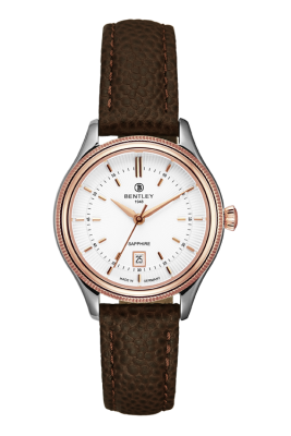 Product SKU: BL2216-10LTWD-RCase Material: Rose gold two tone caseCase Size: 30.0mm X 35.5mmDial Size: Ø 23.0 mmDial Color: White dialBracelet:  Brown calfskin leather strapCrystal: Sapphire crystal glassCrown: 4.5mmMovement: 2015-6H