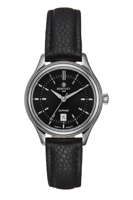 Product SKU: BL2216-10LWBBCase Material: Stainless steel caseCase Size: 30.0mm X 35.5mmDial Size: Ø 23.0 mmDial Color: Black dialBracelet:  Black calfskin leather strapCrystal: Sapphire crystal glassCrown: 4.5mmMovement: 2015-6H
