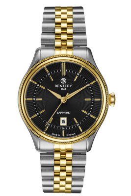 Product SKU: BL2216-10MTBICase Material: Gold two tone stainless steelCase Size: 39.0mm X 45.0mmDial Size: Ø32.0 mmDial Color: Black dialCrystal: Sapphire crystal glassCrown: 6.0mmMovement: 2115-6H