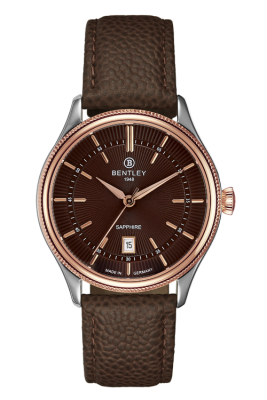 Product SKU: BL2216-10MTDD-RCase Material: Rose gold two tone caseCase Size: 39.0mm X 45.0mmDial Size: Ø32.0 mmDial Color: Brown dialBracelet:  Brown calfskin leather strapCrystal: Sapphire crystal glassCrown: 6.0mmMovement: 2115-6H