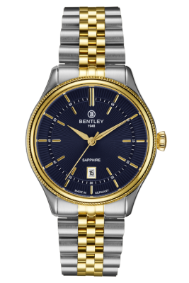Product SKU: BL2216-10MTNICase Material: Gold two tone stainless steelCase Size: 39.0mm X 45.0mmDial Size: Ø32.0 mmDial Color: Blue dialCrystal: Sapphire crystal glassCrown: 6.0mmMovement: 2115-6H
