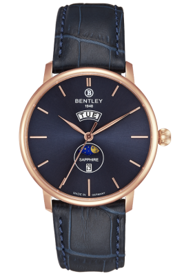 Product SKU: BL2222-10MRNNCase Material: Rose gold tone caseCase Size: 42.0mm X 46.5mmDial Size: Ø36.5 mmDial Color: Blue dialBracelet:  Blue calfskin leather strapCrystal: Sapphire crystal glassCrown: 5.5mmMovement: VX33E 12M