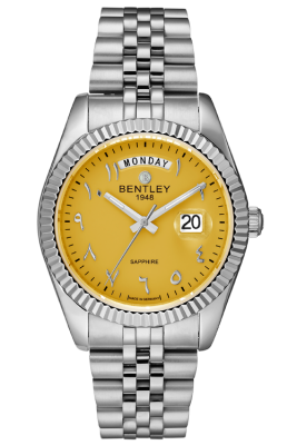 Product SKU: BL2333-20MWYACase Material: All stainless steelCase Size: 41.0mm X 49.0mmDial Size: Ø 31.0mmDial Color: Yellow dialCrystal: Sapphire crystal glassCrown: Ø 6.0mmMovement: VJ55