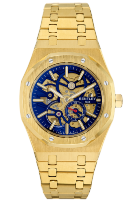 Product SKU: BL2416-25MKNICase Material: Gold tone stainless steelCase Size: 41.0mm X 51.6mmDial Size: Ø 30.0mmDial Color: Blue dialCrystal: Sapphire crystal glassCrown: Ø 6.0mmMovement: 8N40 / Automatic