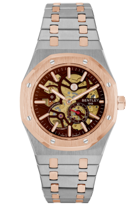 Product SKU: BL2416-25MTDI-RCase Material: Rose gold two tone stainless steelCase Size: 41.0mm X 51.6mmDial Size: Ø 30.0mmDial Color: Brown dialCrystal: Sapphire crystal glassCrown: Ø 6.0mmMovement: 8N40 / Automatic