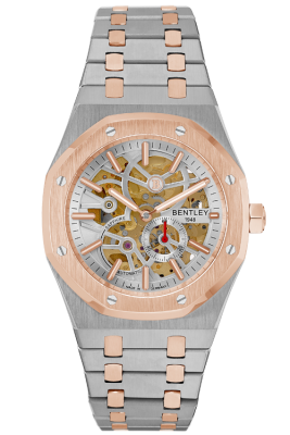 Product SKU: BL2416-25MTWI-RCase Material: Rose gold two tone stainless steelCase Size: 41.0mm X 51.6mmDial Size: Ø 30.0mmDial Color: White dialCrystal: Sapphire crystal glassCrown: Ø 6.0mmMovement: 8N40 / Automatic