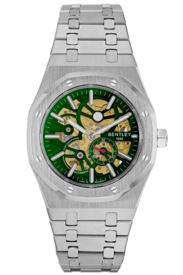 Product SKU: BL2416-25MWGICase Material: All stainless steelCase Size: 41.0mm X 51.6mmDial Size: Ø 30.0mmDial Color: Green dialCrystal: Sapphire crystal glassCrown: Ø 6.0mmMovement: 8N40 / Automatic