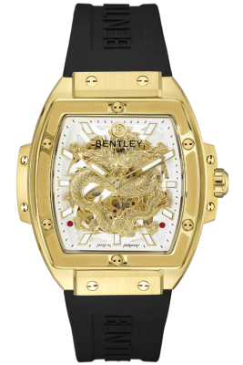 Product SKU: BL2426-15MKWBCase Material: Gold tone caseCase Size: 42.0mm X 50.0mmDial Size: Ø 30.0mmDial Color: White dialBracelet:  Black Rubber Band strapCrystal: Sapphire crystal glassCrown: Ø 7.0mmMovement: 8N24