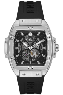 Product SKU: BL2426-252MWBBCase Material: Stainless steel caseCase Size: 42.0mm X 50.0mmDial Size: Ø 30.0mmDial Color: Black dial with 22pcs diamondBracelet:  Black Rubber Band strapCrystal: Sapphire crystal glassCrown: Ø 7.0mmMovement: 8N24