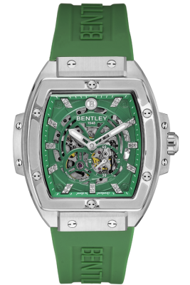 Product SKU: BL2426-252MWGGCase Material: Stainless steel caseCase Size: 42.0mm X 50.0mmDial Size: Ø 30.0mmDial Color: Green dial with 22pcs diamondBracelet:  Green Rubber Band strapCrystal: Sapphire crystal glassCrown: Ø 7.0mmMovement: 8N24