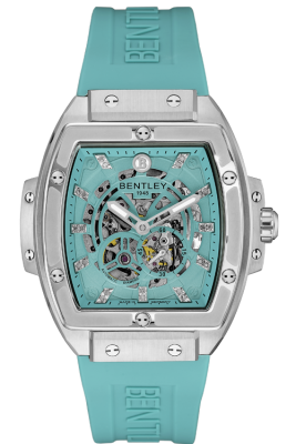 Product SKU: BL2426-252MWNN1Case Material: Stainless steel caseCase Size: 42.0mm X 50.0mmDial Size: Ø 30.0mmDial Color: Aqua blue dial with 22pcs diamondBracelet:  Aqua blue Rubber Band strapCrystal: Sapphire crystal glassCrown: Ø 7.0mmMovement: 8N24
