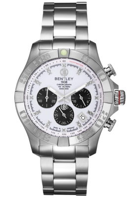 Product SKU: BL2496-102MWWI-BDescription: All stainless steelCase Size: 43.0mm X 51.0mmDial Size: Ø 34.0mmDial Color: White dial with 20pcs diamondCrystal: Sapphire crystal glassCrown: Ø 7.0mmMovement: VK63