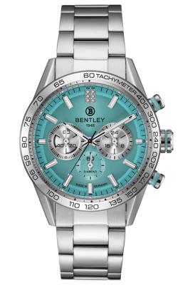 Product SKU: BL2520-102MWNI1Case Material: All stainless steelCase Size: 44.0mm X 53.0mmDial Size: Ø 35.0mmDial Color: Aqua blue dial with 6pcs diamondCrystal: Sapphire crystal glassCrown: Ø 7.5mmMovement: VD54
