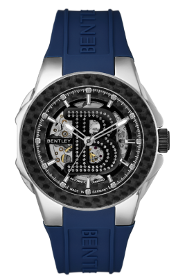 型号: BL2334-152MWBN商品介绍: 黑色碳纖維錶圈材质: 不鏽鋼錶殼表壳尺寸: 43.0 X 54.0mm表盘尺寸: Ø33.0mm表盘颜色: 黑色面盤鑲 12顆美鑽 & B LOGO 鑲91顆白色藍寶石表带:  藍色橡膠錶帶表镜: 耐磨損藍寶石水晶玻璃表冠: Ø 7.5mm机芯: 8N24 / 自動表