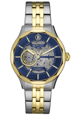 Product SKU: BL2427-15MTNI-KCase Material: Gold two tone stainless steelCase Size: 44.0mm X 51.0mmDial Size: Ø 37.2mmDial Color: Blue dialCrystal: Sapphire crystal glassCrown: Ø 7.0mmMovement: NH70