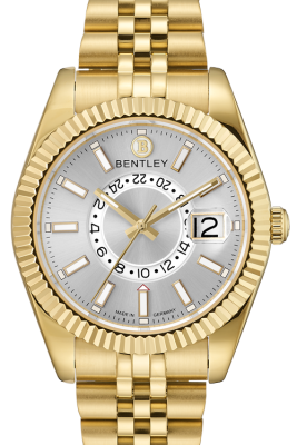 <b>Product SKU:</b> BL2433-10MKCI<br><b>Case Material:</b> Gold tone stainless steel<br><b>Case Size:</b> 42.0mm X 42.0mm<br><b>Dial Size:</b> Ø 32.5mm<br><b>Dial Color:</b> Silver dial<br><b>Crystal:</b> Sapphire crystal glass<br><b>Crown:</b> Ø 7.0mm<br><b>Movement:</b> 515.24D<br><br>