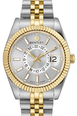 <b>Product SKU:</b> BL2433-10MTCI-K<br><b>Case Material:</b> Gold two tone stainless steel<br><b>Case Size:</b> 42.0mm X 42.0mm<br><b>Dial Size:</b> Ø 32.5mm<br><b>Dial Color:</b> Silver dial<br><b>Crystal:</b> Sapphire crystal glass<br><b>Crown:</b> Ø 7.0mm<br><b>Movement:</b> 515.24D<br><br>