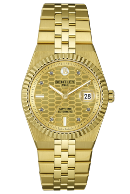 Product SKU: BL2534-15MKKICase Material: Gold tone stainless steelCase Size: 40.0mm X 40.0mmDial Size: Ø 33.0mmDial Color: Gold dial with 8pcs white sapphireCrystal: Sapphire crystal glassCrown: Ø 6.0mmMovement: 8215
