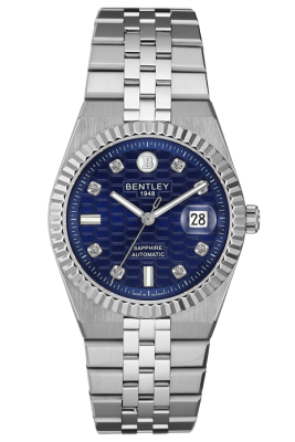 Product SKU: BL2534-15MWNICase Material: All stainless steelCase Size: 40.0mm X 40.0mmDial Size: Ø 33.0mmDial Color: Blue dial with 8pcs white sapphireCrystal: Sapphire crystal glassCrown: Ø 6.0mmMovement: 8215