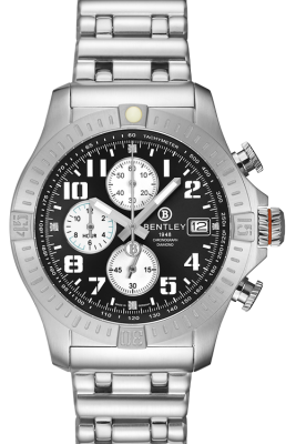 Product SKU: BL2596-102MWBACase Material: All stainless steelCase Size: 43.0mm X 51.0mmDial Size: Ø 34.0mmDial Color: Black dial with 4pcs diamondCrystal: Sapphire crystal glassCrown: Ø 7.0mmMovement: VK67
