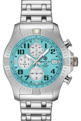 Product SKU: BL2596-102MWNA1Case Material: All stainless steelCase Size: 43.0mm X 51.0mmDial Size: Ø 34.0mmDial Color: Aqua blue dial with 4pcs diamondCrystal: Sapphire crystal glassCrown: Ø 7.0mmMovement: VK67